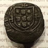 Ceitil Cobre de D. Afonso V (1438 -1481), Ceitil (1/6 Real Branco) Tipologia do catálogo F. Magro 6º Grupo - A5.6.4.9