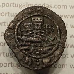 Ceitil Cobre de D. Afonso V (1438 -1481), Ceitil (1/6 Real Branco) Tipologia do catálogo F. Magro 6º Grupo - A5.6.2.3