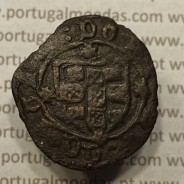 Ceitil Cobre de D. Afonso V (1438 -1481), Ceitil (1/6 Real Branco) Tipologia do catálogo F. Magro 6º Grupo - A5.6.2.3