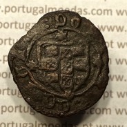 Ceitil Cobre de D. Afonso V (1438 -1481), Ceitil (1/6 Real Branco) Tipologia do catálogo F. Magro 6º Grupo - A5.6.2.3