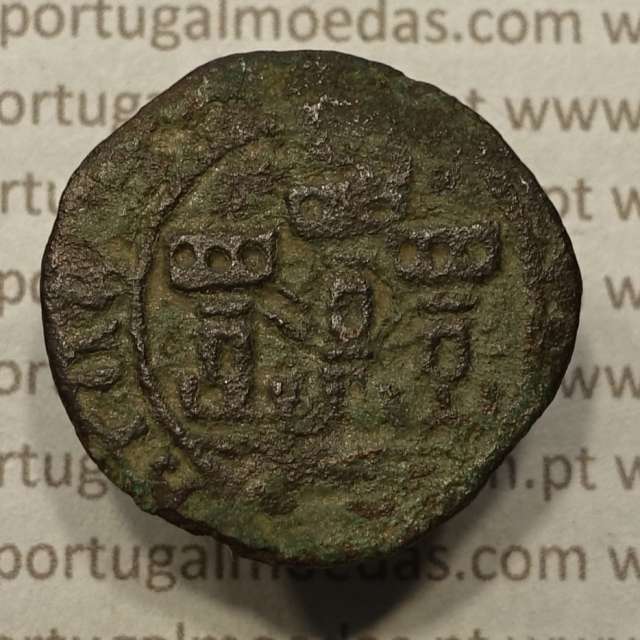 Ceitil Cobre de D. Afonso V (1438 -1481), Ceitil (1/6 Real Branco) Tipologia do catálogo F. Magro 6º Grupo - Não Catalogada