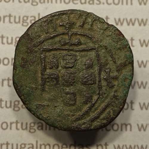 Ceitil Cobre de D. Afonso V (1438 -1481), Ceitil (1/6 Real Branco) Tipologia do catálogo F. Magro 6º Grupo - Não Catalogada