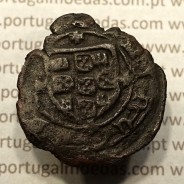 Ceitil Cobre de D. Afonso V (1438 -1481), Ceitil (1/6 Real Branco) Tipologia do catálogo F. Magro 6º Grupo - A5.6.1.8