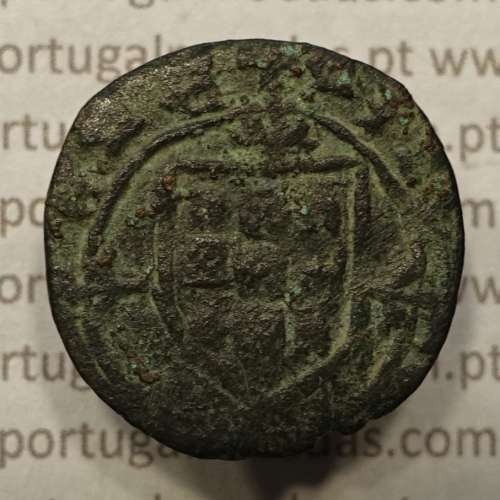 Ceitil Cobre de D. Afonso V (1438 -1481), Ceitil (1/6 Real Branco) Tipologia do catálogo F. Magro 6º Grupo - A5.6.4.8