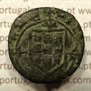 Ceitil Cobre de D. Afonso V (1438 -1481), Ceitil (1/6 Real Branco) Tipologia do catálogo F. Magro 6º Grupo - A5.6.4.8