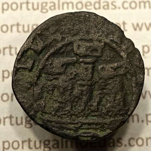 Ceitil Cobre de D. Afonso V (1438 -1481), Ceitil (1/6 Real Branco) Tipologia do catálogo F. Magro 6º Grupo - A5.6.4.8