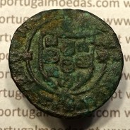 Ceitil Cobre de D. Afonso V (1438 -1481), Ceitil (1/6 Real Branco) Tipologia do catálogo F. Magro 6º Grupo - A5.6.1.8