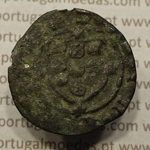 Ceitil Cobre de D. Afonso V (1438 -1481), Ceitil (1/6 Real Branco) Tipologia do catálogo F. Magro 6º Grupo - A5.6.3.3