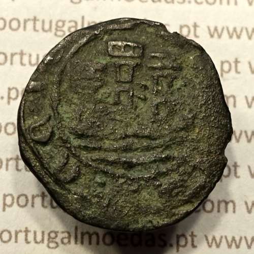 Ceitil Cobre de D. Afonso V (1438 -1481), Ceitil (1/6 Real Branco) Tipologia do catálogo F. Magro 6º Grupo - A5.6.3.3