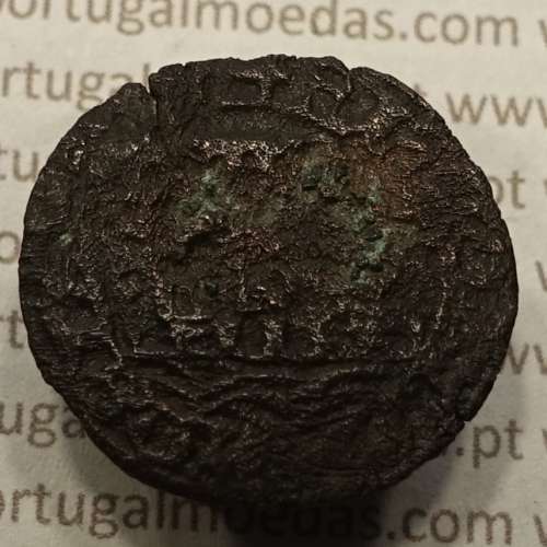 Ceitil Cobre de D. Afonso V (1438 -1481), Ceitil (1/6 Real Branco) Tipologia do catálogo F. Magro 6º Grupo - A5.6.4.9