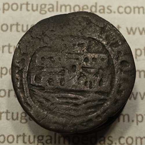 Ceitil Cobre de D. Afonso V (1438 -1481), Ceitil (1/6 Real Branco) Tipologia do catálogo F. Magro 6º Grupo - A5.6.4.10