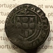 Ceitil Cobre de D. Afonso V (1438 -1481), Ceitil (1/6 Real Branco) Tipologia do catálogo F. Magro 6º Grupo - A5.6.4.10