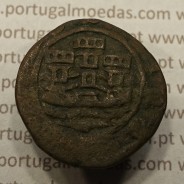 Ceitil Cobre de D. Afonso V (1438 -1481), Ceitil (1/6 Real Branco) Tipologia do catálogo F. Magro 6º Grupo - A5.6.1.8