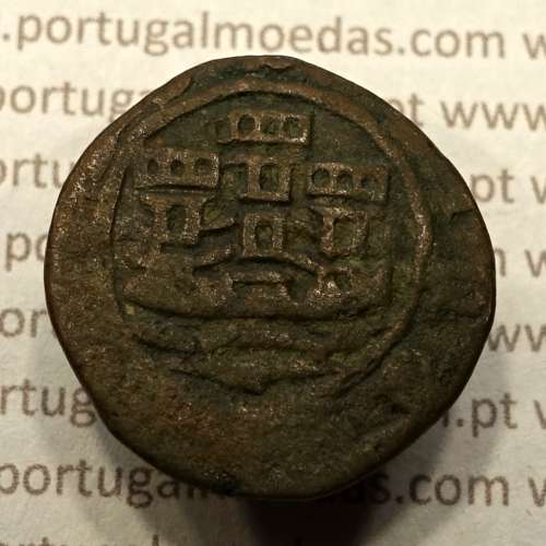 Ceitil Cobre de D. Afonso V (1438 -1481), Ceitil (1/6 Real Branco) Tipologia do catálogo F. Magro 6º Grupo - A5.6.1.8