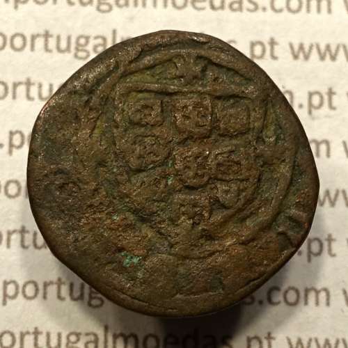 Ceitil Cobre de D. Afonso V (1438 -1481), Ceitil (1/6 Real Branco) Tipologia do catálogo F. Magro 6º Grupo - A5.6.1.8