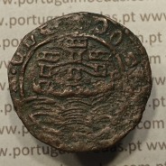 Ceitil Cobre de D. Afonso V (1438 -1481), Ceitil (1/6 Real Branco) Tipologia do catálogo F. Magro 6º Grupo - A5.6.1.1