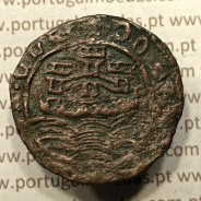 Ceitil Cobre de D. Afonso V (1438 -1481), Ceitil (1/6 Real Branco) Tipologia do catálogo F. Magro 6º Grupo - A5.6.1.1
