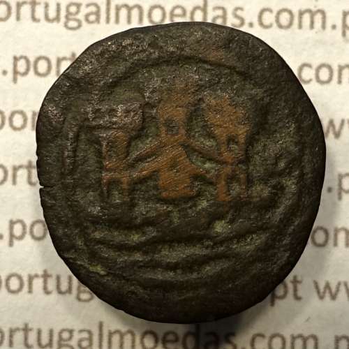 Ceitil Cobre de D. Afonso V (1438 -1481), Ceitil (1/6 Real Branco) Tipologia do catálogo F. Magro 6º Grupo - A5.6.1.12