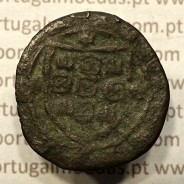 Ceitil Cobre de D. Afonso V (1438 -1481), Ceitil (1/6 Real Branco) Tipologia do catálogo F. Magro 6º Grupo - A5.6.1.12