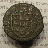 Ceitil Cobre de D. Afonso V (1438 -1481), Ceitil (1/6 Real Branco) Tipologia do catálogo F. Magro 6º Grupo - A5.6.1.12