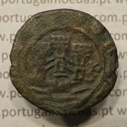 Ceitil Cobre de D. Afonso V (1438 -1481), Ceitil (1/6 Real Branco) Tipologia do catálogo F. Magro 6º Grupo - A5.6.1.12