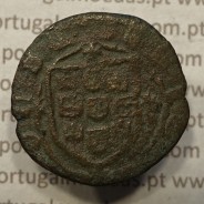 Ceitil Cobre de D. Afonso V (1438 -1481), Ceitil (1/6 Real Branco) Tipologia do catálogo F. Magro 6º Grupo - A5.6.1.12