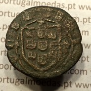 Ceitil Cobre de D. Afonso V (1438 -1481), Ceitil (1/6 Real Branco) Tipologia do catálogo F. Magro 6º Grupo - A5.6.1.12
