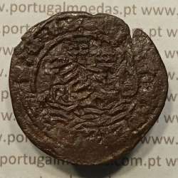 Ceitil Cobre de D. Afonso V (1438 -1481), Ceitil (1/6 Real Branco) Tipologia do catálogo F. Magro 6º Grupo - Sobre Real Preto