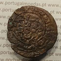 Ceitil Cobre de D. Afonso V (1438 -1481), Ceitil (1/6 Real Branco) Tipologia do catálogo F. Magro 6º Grupo - Sobre Real Preto