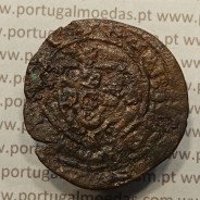 Ceitil Cobre de D. Afonso V (1438 -1481), Ceitil (1/6 Real Branco) Tipologia do catálogo F. Magro 6º Grupo - Sobre Real Preto