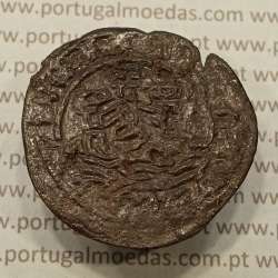Ceitil Cobre de D. Afonso V (1438 -1481), Ceitil (1/6 Real Branco) Tipologia do catálogo F. Magro 6º Grupo - Sobre Real Preto