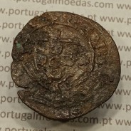 Ceitil Cobre de D. Afonso V (1438 -1481), Ceitil (1/6 Real Branco) Tipologia do catálogo F. Magro 6º Grupo - Sobre Real Preto