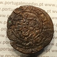 Ceitil Cobre de D. Afonso V (1438 -1481), Ceitil (1/6 Real Branco) Tipologia do catálogo F. Magro 6º Grupo - Sobre Real Preto