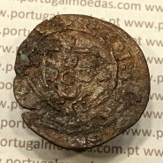 Ceitil Cobre de D. Afonso V (1438 -1481), Ceitil (1/6 Real Branco) Tipologia do catálogo F. Magro 6º Grupo - Sobre Real Preto