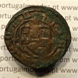 Ceitil Cobre de D. Afonso V (1438 -1481), Ceitil (1/6 Real Branco) Tipologia do catálogo F. Magro 6º Grupo - A5.6.2.4
