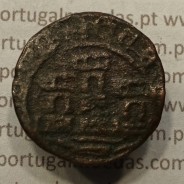 Ceitil Cobre de D. Afonso V (1438 -1481), Ceitil (1/6 Real Branco) Tipologia do catálogo F. Magro 6º Grupo - A5.6.4.5