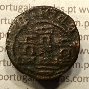 Ceitil Cobre de D. Afonso V (1438 -1481), Ceitil (1/6 Real Branco) Tipologia do catálogo F. Magro 6º Grupo - A5.6.4.5