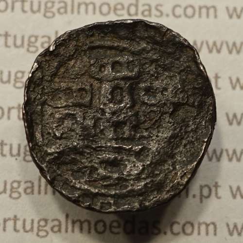 Ceitil Cobre de D. Afonso V (1438 -1481), Ceitil (1/6 Real Branco) Tipologia do catálogo F. Magro 6º Grupo - A5.6.4.5