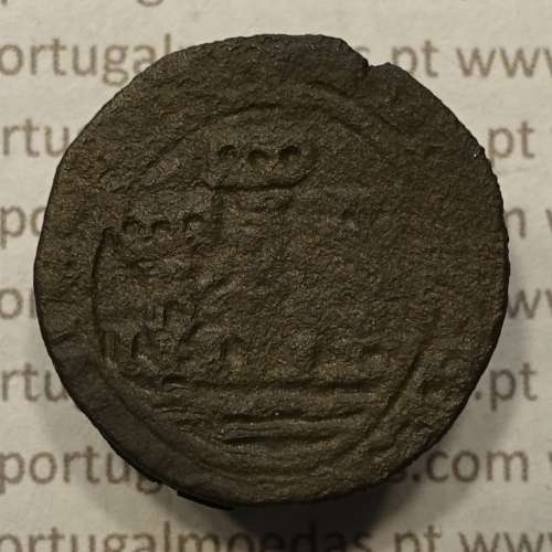 Ceitil Cobre de D. Afonso V (1438 -1481), Ceitil (1/6 Real Branco) Tipologia do catálogo F. Magro 6º Grupo - A5.6.4.7