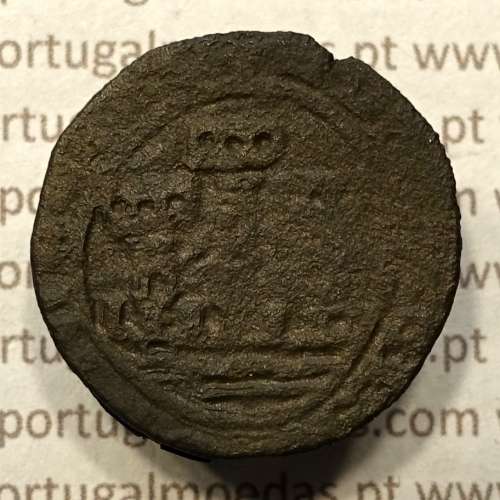 Ceitil Cobre de D. Afonso V (1438 -1481), Ceitil (1/6 Real Branco) Tipologia do catálogo F. Magro 6º Grupo - A5.6.4.7