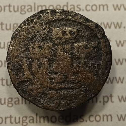 Ceitil Cobre de D. Afonso V (1438 -1481), Ceitil (1/6 Real Branco) Tipologia do catálogo F. Magro 6º Grupo - A5.6.4.8