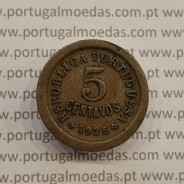 MOEDA DE CINCO CENTAVOS (5 CENTAVOS) BRONZE 1925 BC