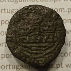 Ceitil Cobre de D. Afonso V (1438 -1481), Ceitil (1/6 Real Branco) Tipologia do catálogo F. Magro 6º Grupo - A5.6.4.10