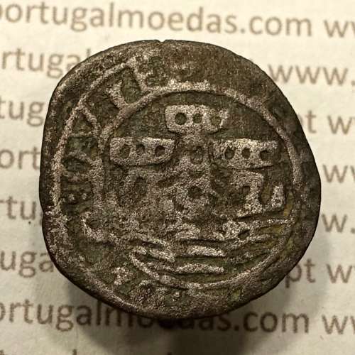 Ceitil Cobre de D. Afonso V (1438 -1481), Ceitil (1/6 Real Branco) Tipologia do catálogo F. Magro 6º Grupo - A5.6.5.2