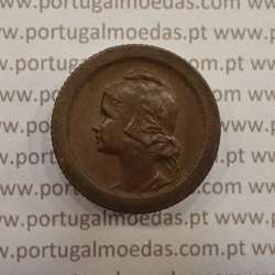 MOEDA DE CINCO CENTAVOS (5 CENTAVOS) BRONZE 1927 MBC+/BELA-