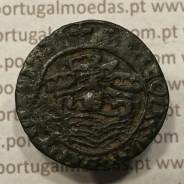 Ceitil Cobre de D. Afonso V (1438 -1481), Ceitil (1/6 Real Branco) Tipologia do catálogo F. Magro 6º Grupo - A5.6.5.3