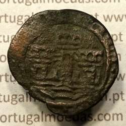 Ceitil Cobre de D. Afonso V (1438 -1481), Ceitil (1/6 Real Branco) Tipologia do catálogo F. Magro 6º Grupo - A5.6.6.1