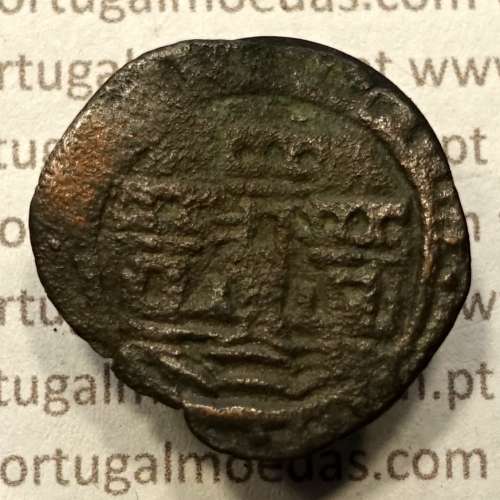 Ceitil Cobre de D. Afonso V (1438 -1481), Ceitil (1/6 Real Branco) Tipologia do catálogo F. Magro 6º Grupo - A5.6.6.1