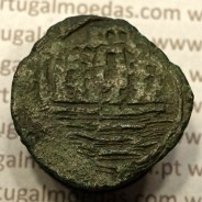 Ceitil Cobre de D. Afonso V (1438 -1481), Ceitil (1/6 Real Branco) Tipologia do catálogo F. Magro 6º Grupo - não catalogada