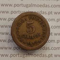 MOEDA DE CINCO CENTAVOS (5 CENTAVOS) BRONZE 1927 BC MOEDA DE CINCO CENTAVOS (5 CENTAVOS) BRONZE 1927 BC